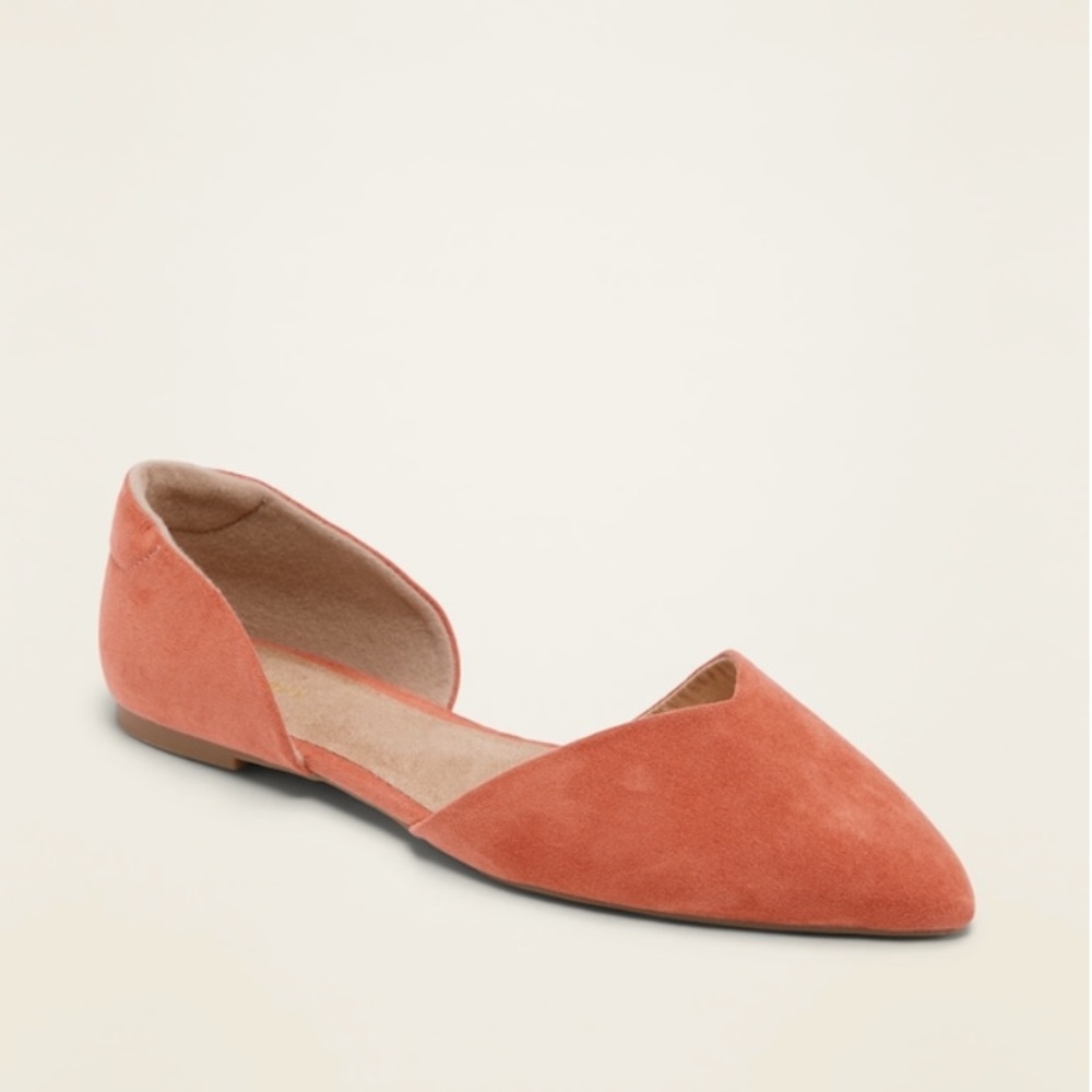 Old Navy Pointy Toe D’Orsay Flats - Rust